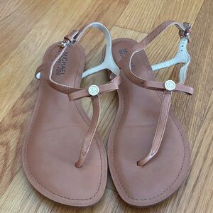 Michael Kors Tan Leather Sandals